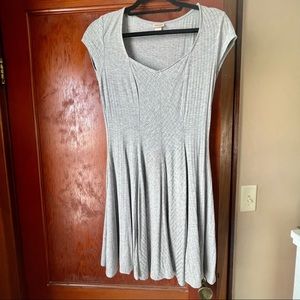 Women's Fit and Flare Skater Dress - Gray - Size-S - Mossimo Supply Co.